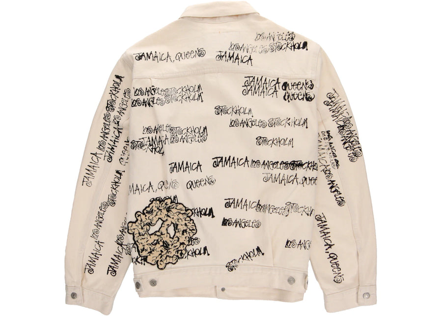 Veste en jean blanche Stussy x Denim Tears x Our Legacy TTL