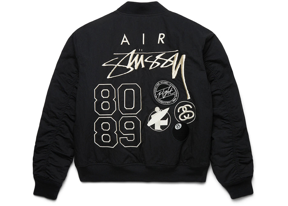 Stussy x Nike Reversible Varsity Jacket Black/Sail