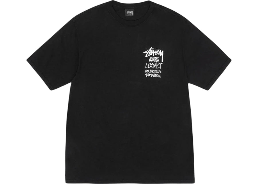 T-shirt Stussy x Our Legacy Work Shop Surfman teint aux pigments noir