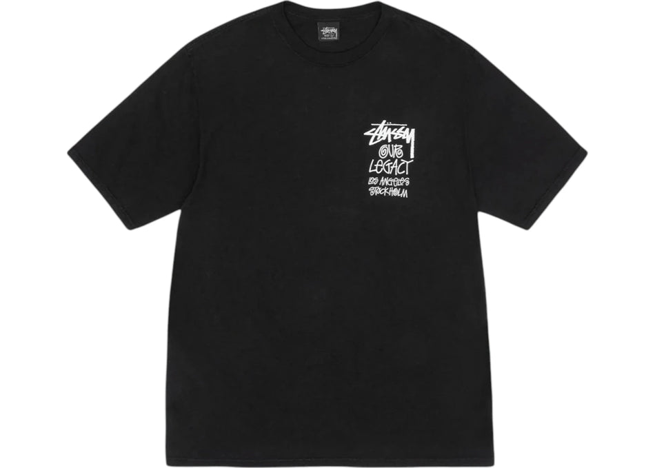 Stussy x Our Legacy Work Shop Surfman Pigment Dyed Tee Black