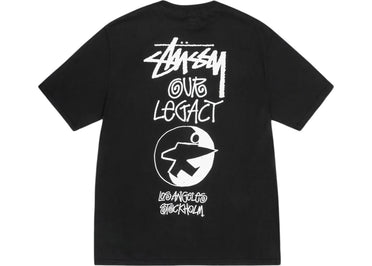 T-shirt Stussy x Our Legacy Work Shop Surfman teint aux pigments noir