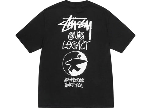 Stussy x Our Legacy Work Shop Surfman Pigment Dyed Tee Black