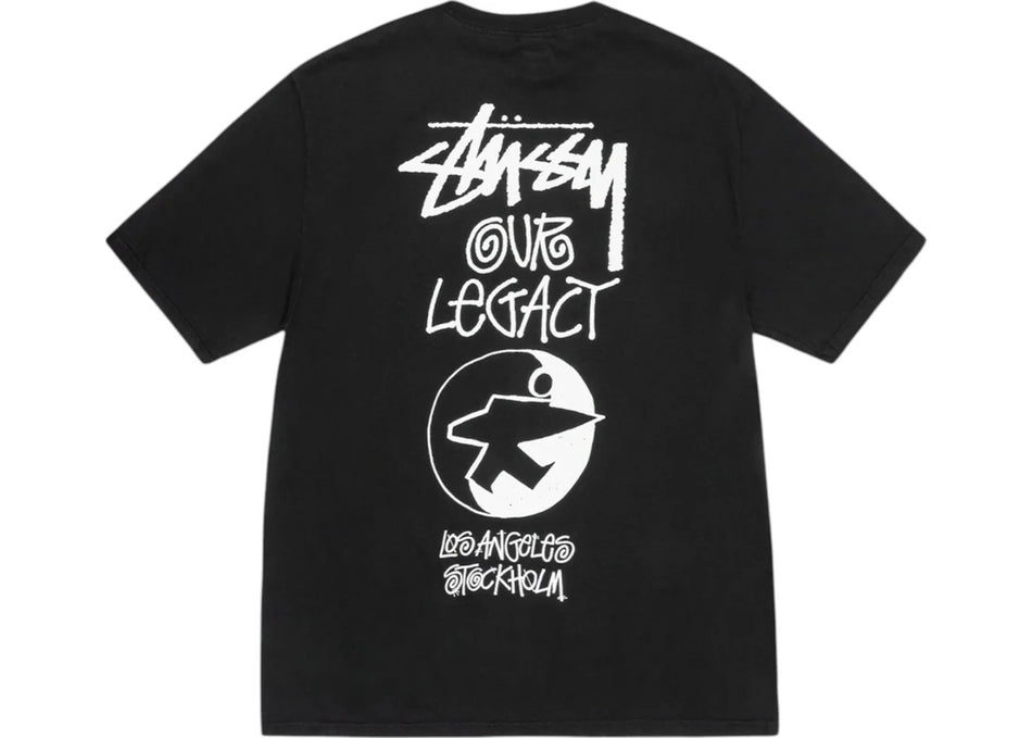 Stussy x Our Legacy Work Shop Surfman Pigment Dyed Tee Black