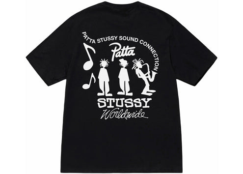 Stussy x Patta Sound Connection Tee Black