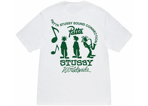 Stussy x Patta Sound Connection Tee White