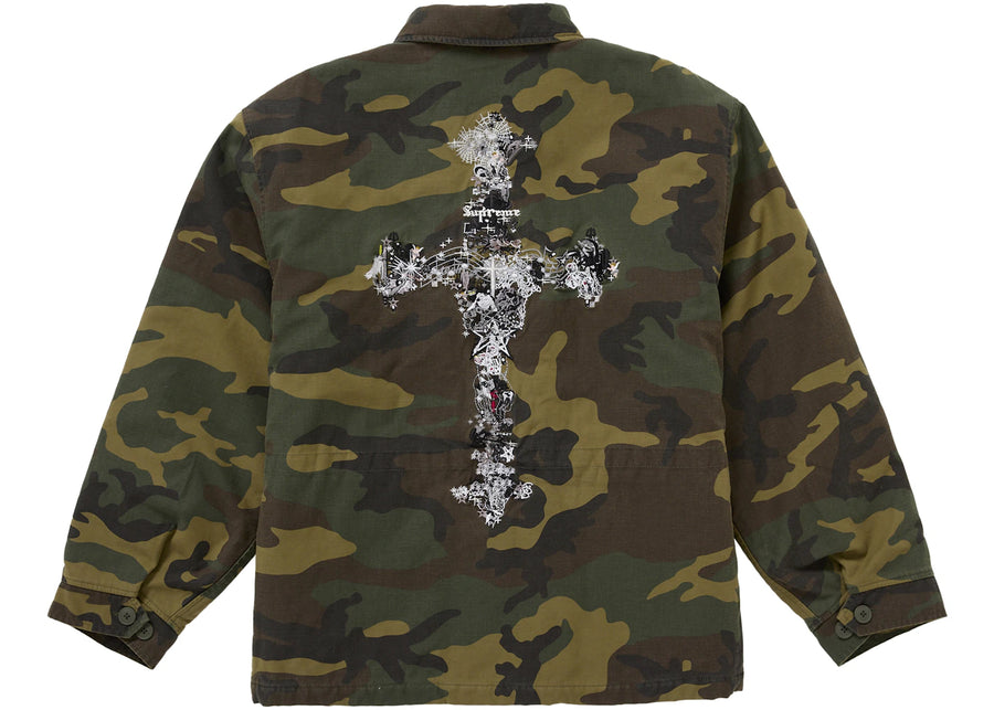 Supreme AOI Cross M52 Jacket Woodland Camo