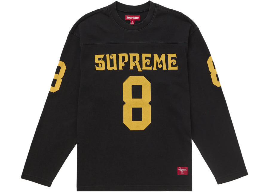 Maillot de football noir à manches longues Supreme Affiliated
