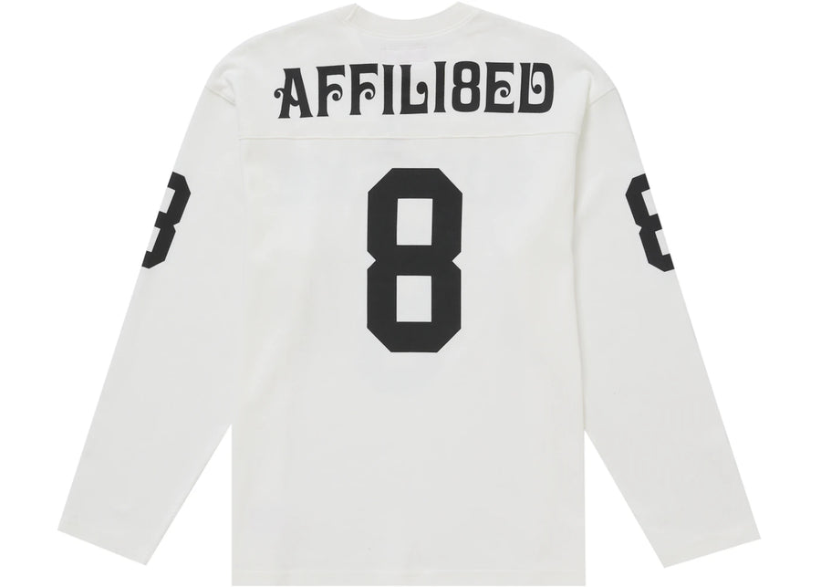 Maillot de football blanc à manches longues Supreme Affiliated
