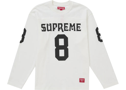Supreme Affiliated L/S Football Top White