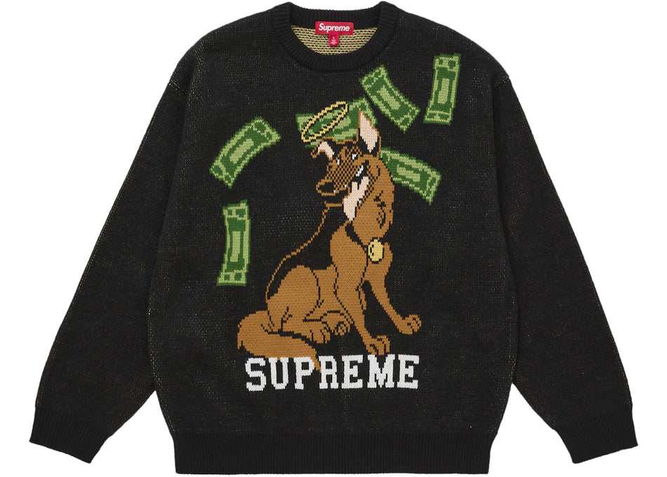 Supreme All Dogs Go To Heaven Sweater Black