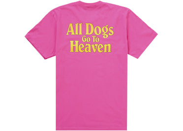 Supreme All Dogs Go To Heaven Tee Fuchsia