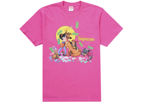 Supreme All Dogs Go To Heaven Tee Fuchsia