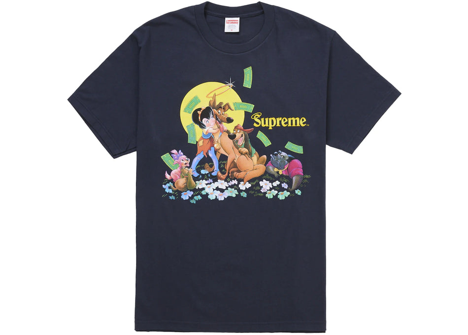 Supreme All Dogs Go To Heaven Tee Navy