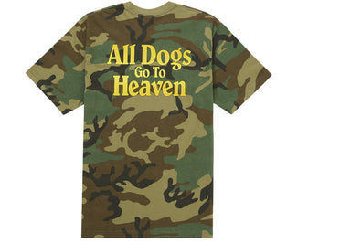 Supreme All Dogs Go To Heaven Tee Woodland Camo