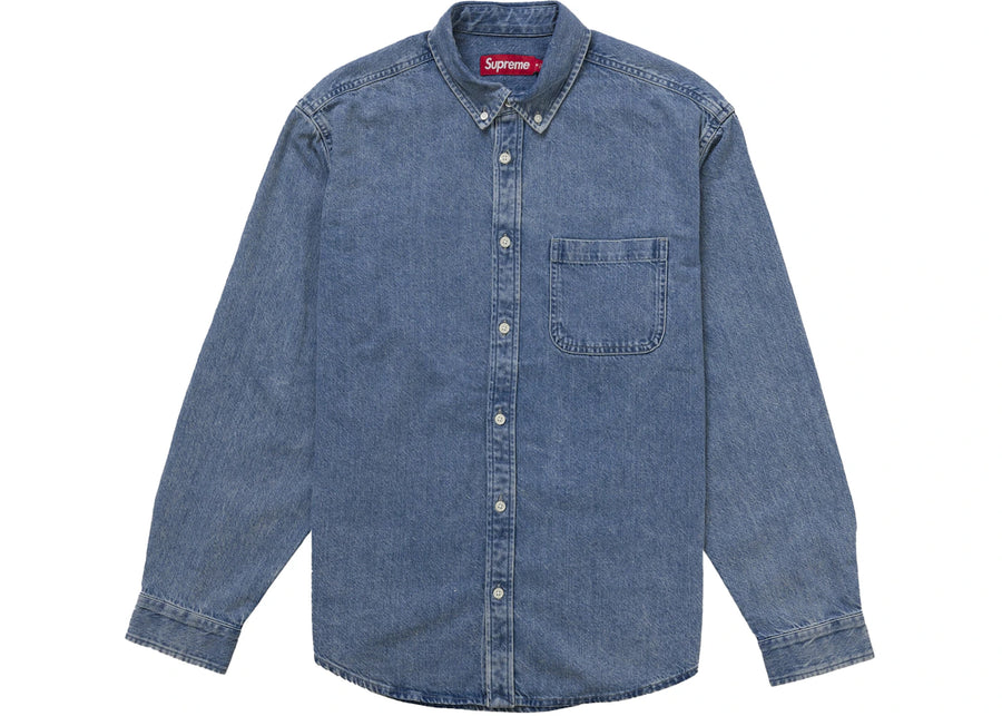 Supreme Applique Denim Shirt Indigo