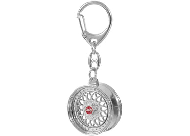 Supreme BBS RS Rim Keychain Silver