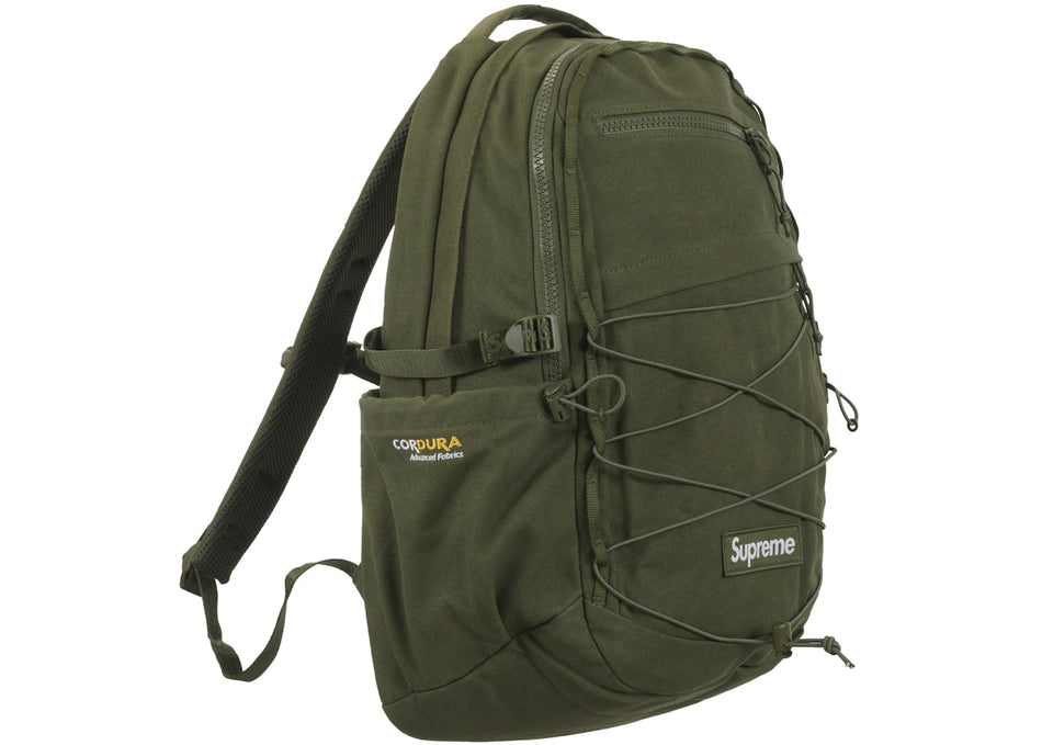 Supreme Logo Backpack (SS25) Olive