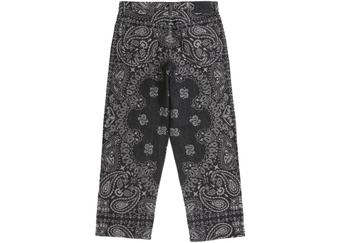 Supreme Bandana Jacquard Baggy Jean Black