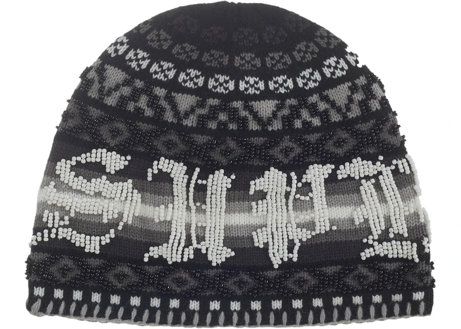 Supreme Beaded Beanie Black