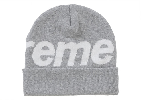 Supreme Big Logo Beanie (FW24) Ash Grey
