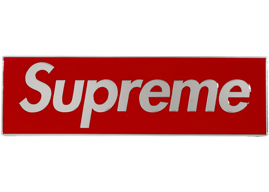 Supreme Box Logo Car Emblem Red