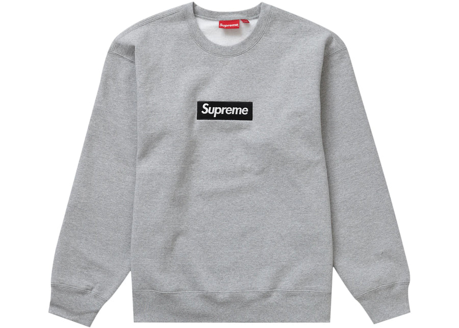 Supreme Box Logo Crewneck (FW22) Heather Grey