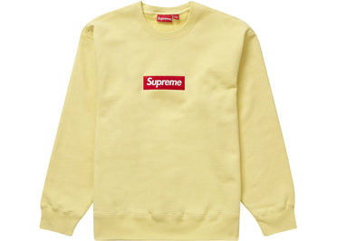 Supreme Box Logo Crewneck (FW22) Pale Yellow