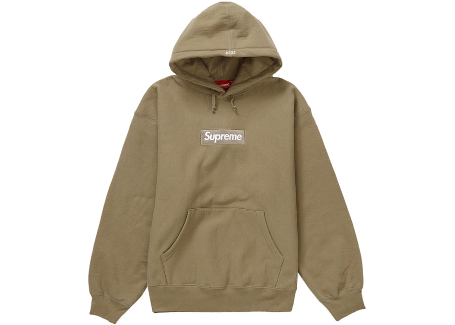 Sweat à capuche Supreme Box Logo (FW23) Sable foncé