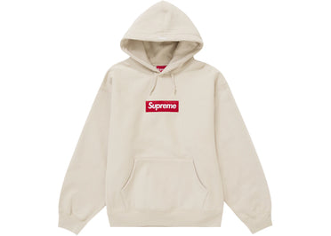 Supreme Box Logo Hooded Sweatshirt (FW24) Stone