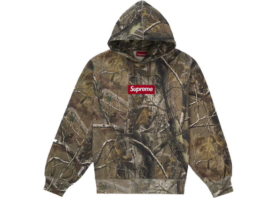 Sweat à capuche Supreme Box Logo (FW25) Camouflage Realtree AP