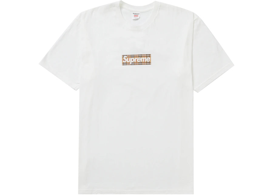 T-shirt blanc Supreme Burberry à logo box