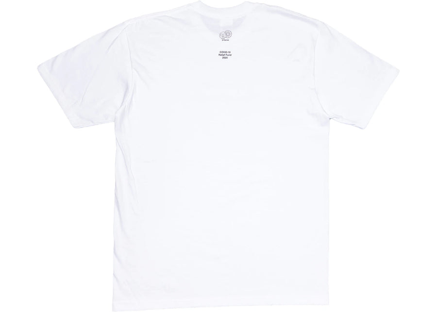 Supreme Takashi Murakami COVID-19 Relief Box Logo Tee White