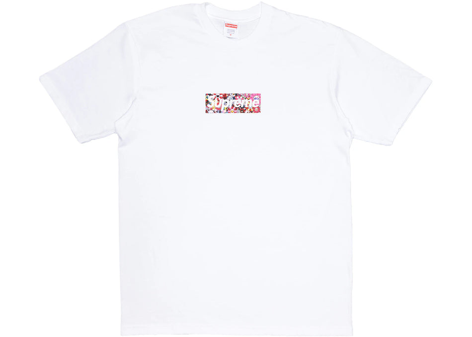 Supreme Takashi Murakami COVID-19 Relief Box Logo Tee White