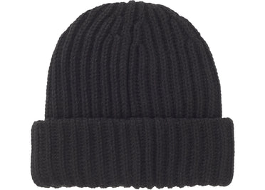 Supreme Chunky Rib Classic Logo Beanie Black