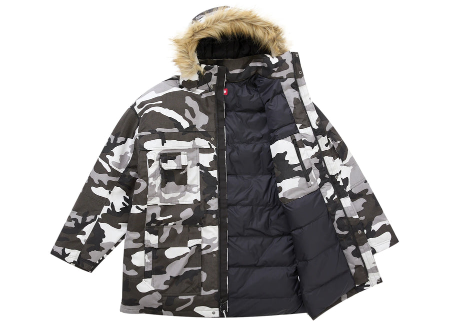 Manteau de plongée Supreme Cordura camouflage neige