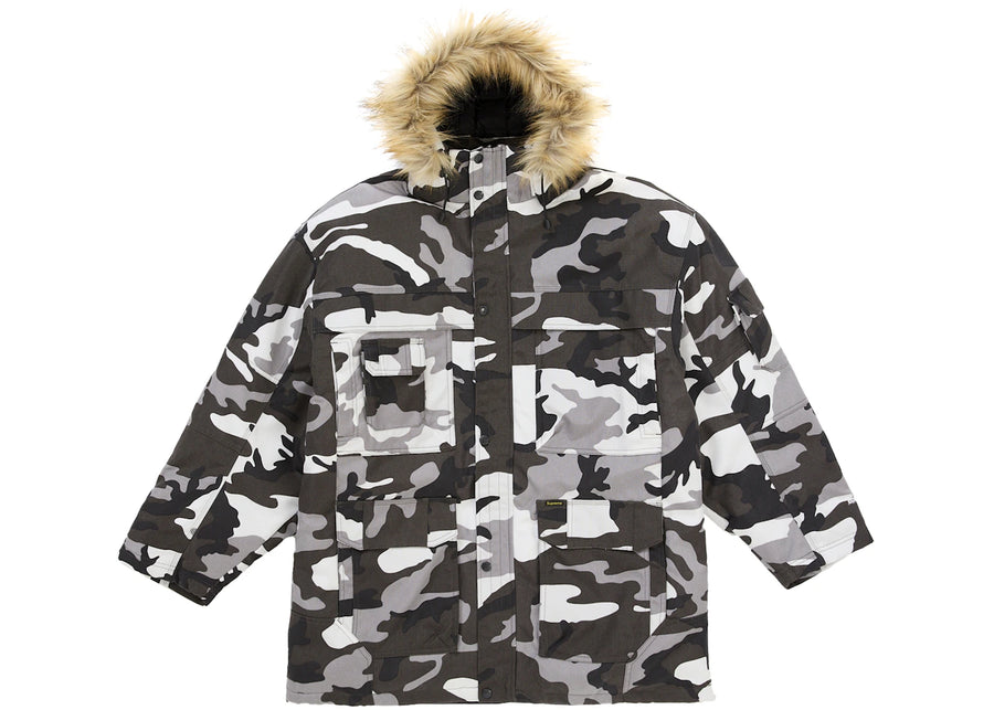 Manteau de plongée Supreme Cordura camouflage neige