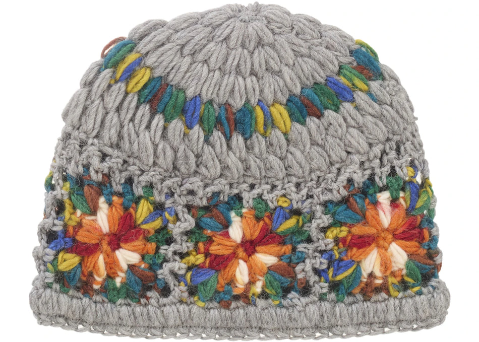 Supreme Crochet Beanie (SS25) Heather Grey