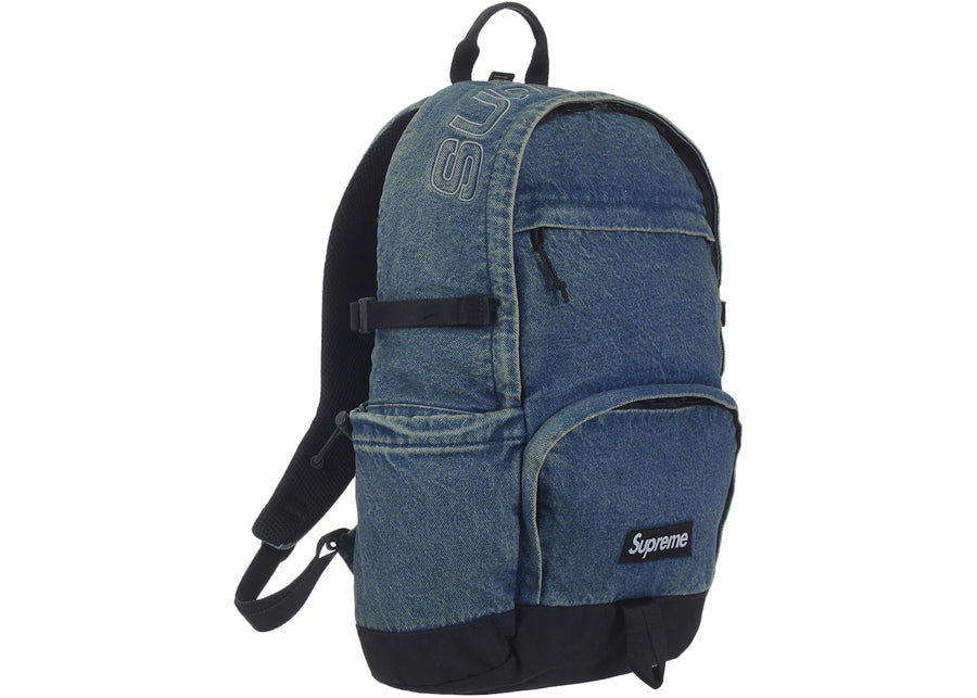 Supreme Denim Backpack Washed Indigo