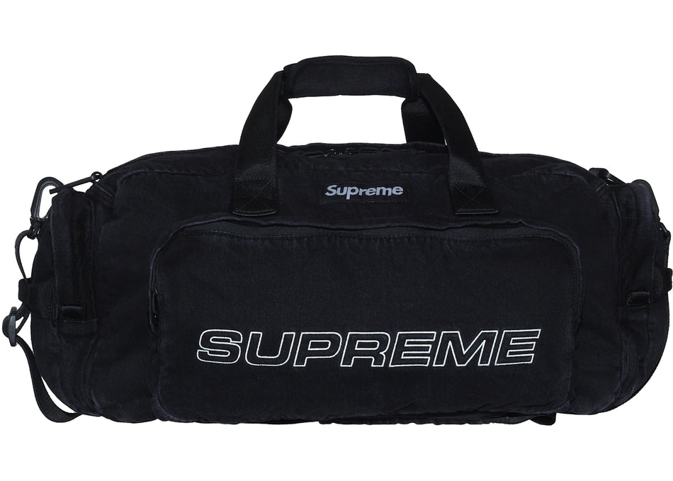 Supreme Denim Duffle Bag Black