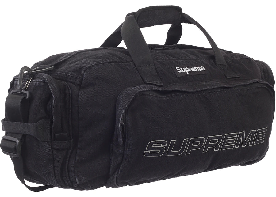 Supreme Denim Duffle Bag Black