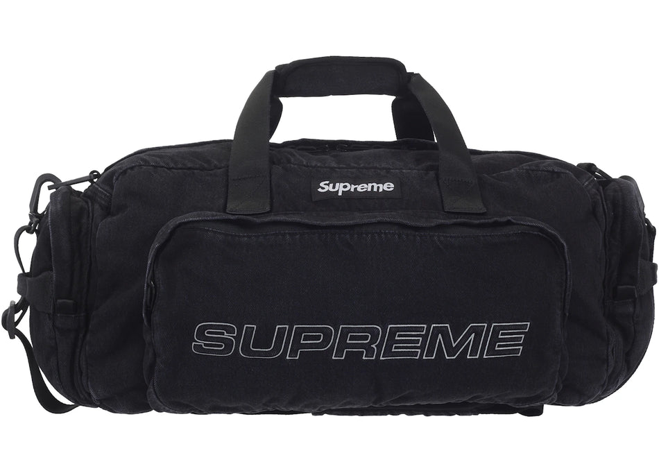 Supreme Denim Duffle Bag Black