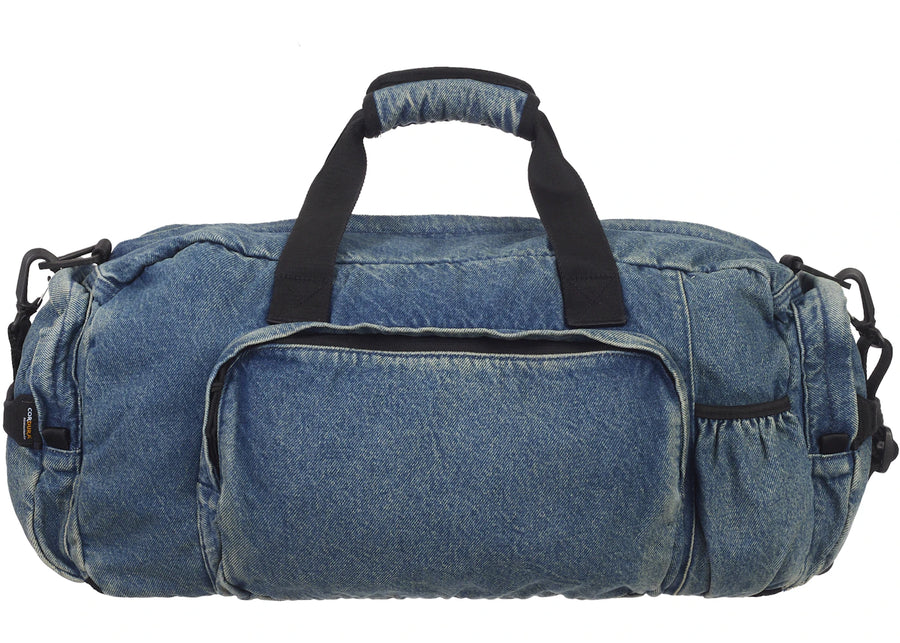 Supreme Denim Duffle Bag Washed Indigo