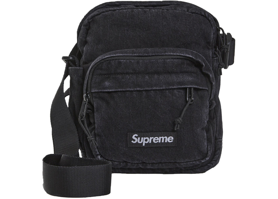 Supreme Denim Shoulder Bag Black