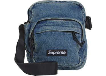 Supreme Denim Shoulder Bag Washed Indigo