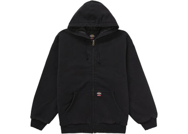 Supreme Dickies Quilted Lined Zip Up Hooded Sweatshirt (FW25) Black