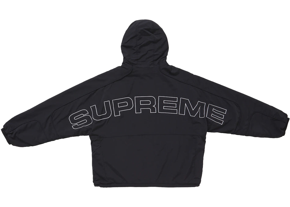 Supreme Faux Fur Reversible Hooded Track Jacket Black