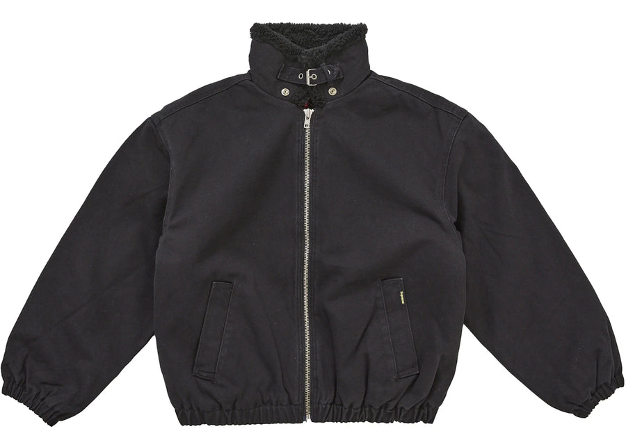 Supreme Faux Sherling Lined Bomber Jacket (FW25) Black