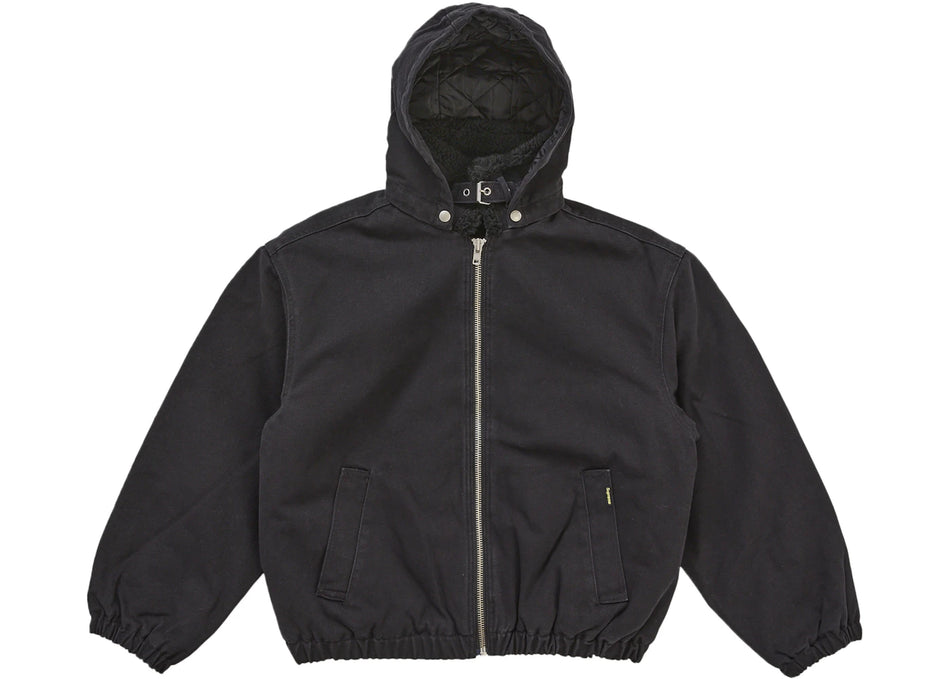 Supreme Faux Sherling Lined Bomber Jacket (FW25) Black