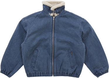 Supreme Faux Sherling Lined Bomber Jacket (FW25) Navy