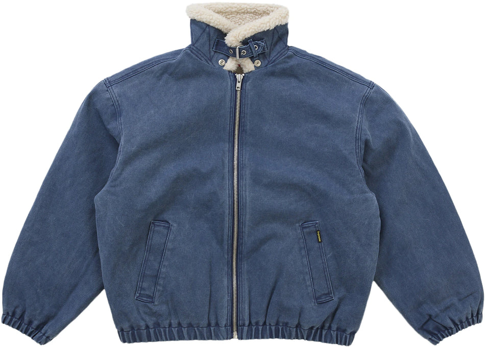 Supreme Faux Sherling Lined Bomber Jacket (FW25) Navy